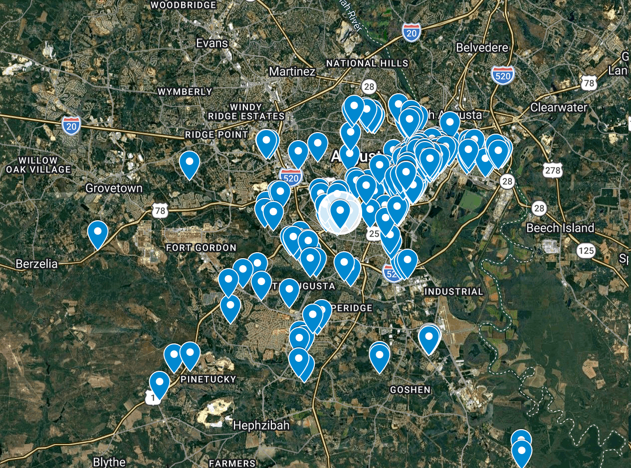 Augusta Land Bank Map